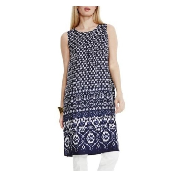 Vince Camuto Dresses & Skirts - NWT Vince Camuto Diamond Lantern Print Tunic, Blue